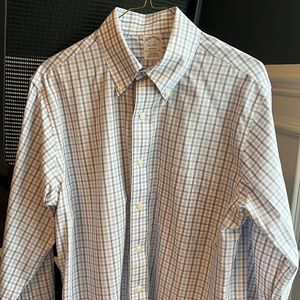 Brooks Brother non-iron dress shirt, dark/blue box, size 15.5/32 regent fit.